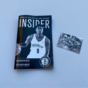 2012 Brooklyn Nets Inaugural Season NBA Basketball Game day Program Barclays